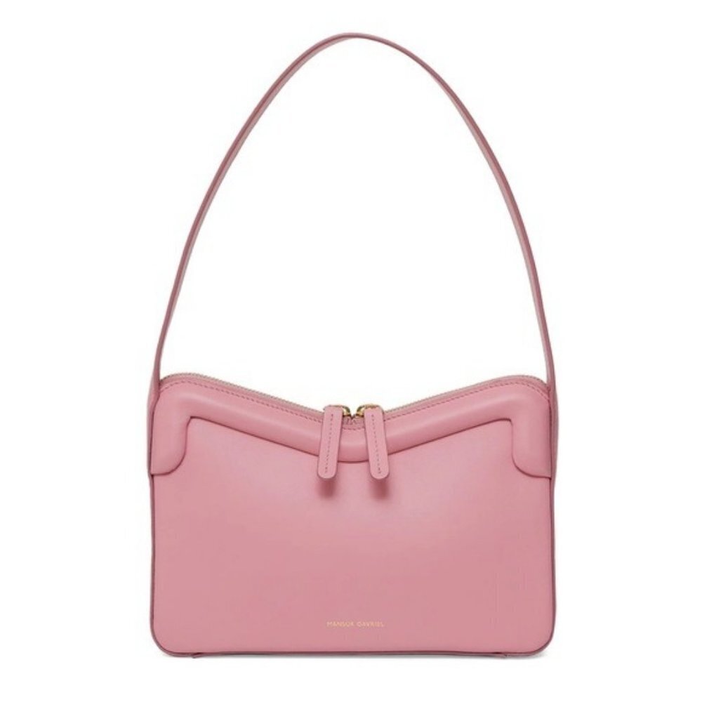 Mansur Gavriel $545 M Frame Baguette Leather Shoulder Bag NWT Flamingo Pink